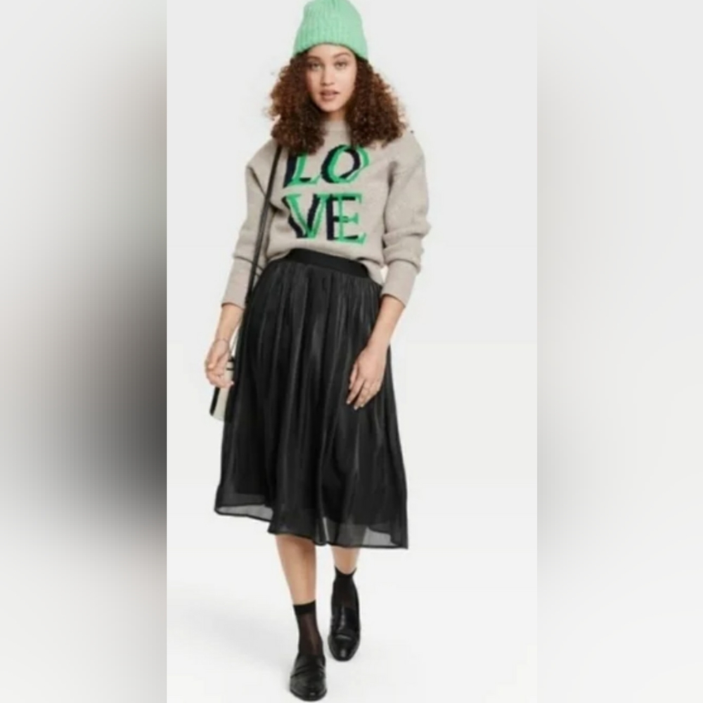 Pleated Midi Skirt by A New Day NWT